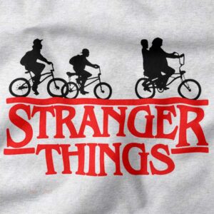 Retro Hawkins bikes graphic Netflix sweater