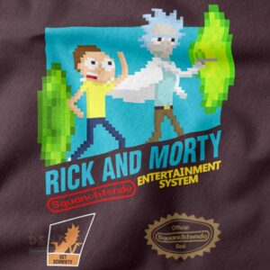 Rick and Morty 8-bit retro gaming streetwear tee