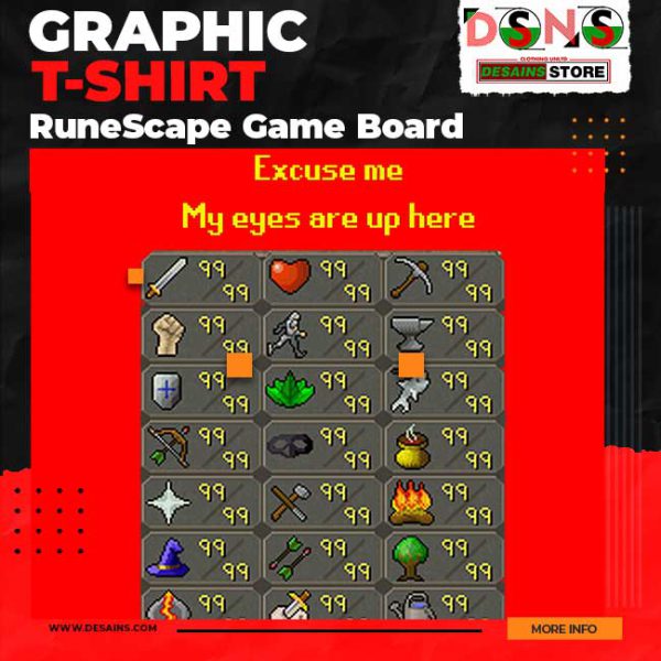 RuneScape Game Board Graphic T-Shirt