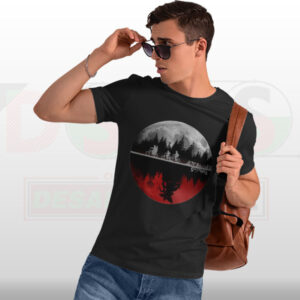 Stranger Things Moon Upside Down T-Shirt – Netflix Graphic Tee