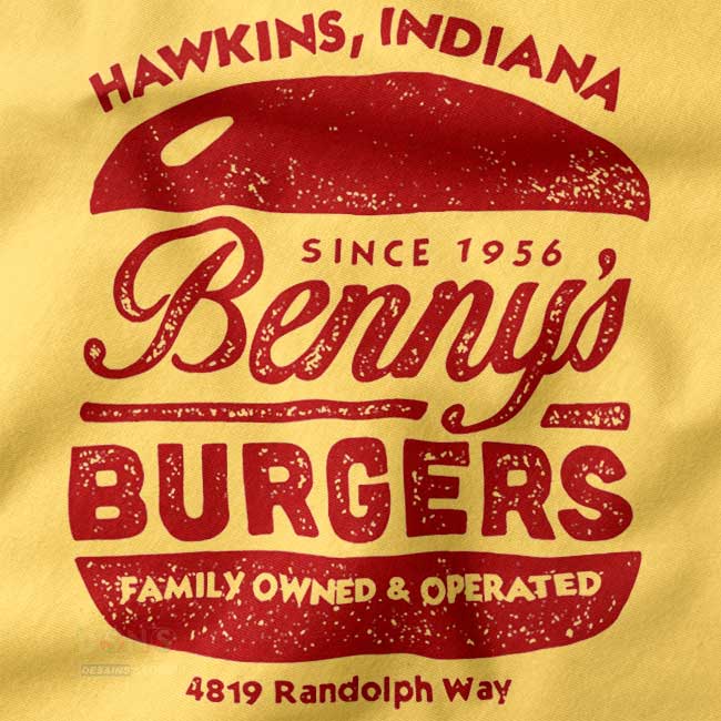 Stranger Things inspired diner aesthetic tee