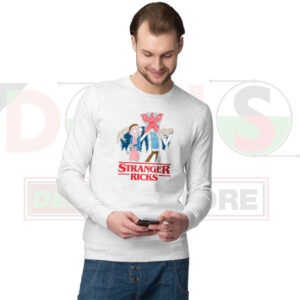 Stranger Things x Rick and Morty Funny Sweatshirt – Crossover Vibes