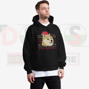 Such Christmas Cute Dog Ugly Hoodie – Cozy Meme Holiday Vibes