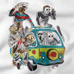 The Massacre Machine spooky graphic tee outfit