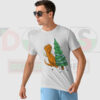 The Struggle T-Rex Hates Christmas Funny Graphic Tee
