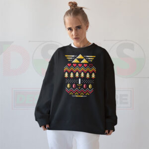 Ugly Triforce Zelda Christmas Sweatshirt – Gamer Holiday Gift