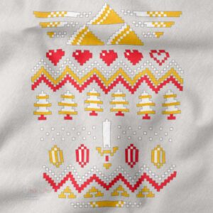 Ugly Triforce Zelda Christmas sweatshirt festive gamer design