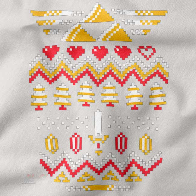 Ugly Triforce Zelda Christmas sweatshirt festive gamer design
