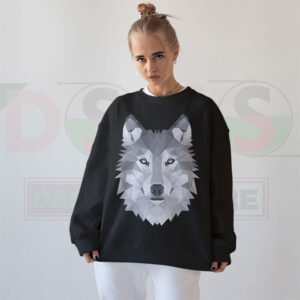Wild Wolf Polygon Art Sweatshirt – Alpha Pack Vibes