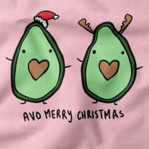 cute avocado christmas graphic tee