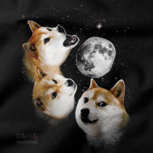 doge to the moon funny streetwear tee