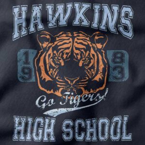 hawkins high tigers graphic tee