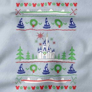 magical disney castle holiday sweatshirt