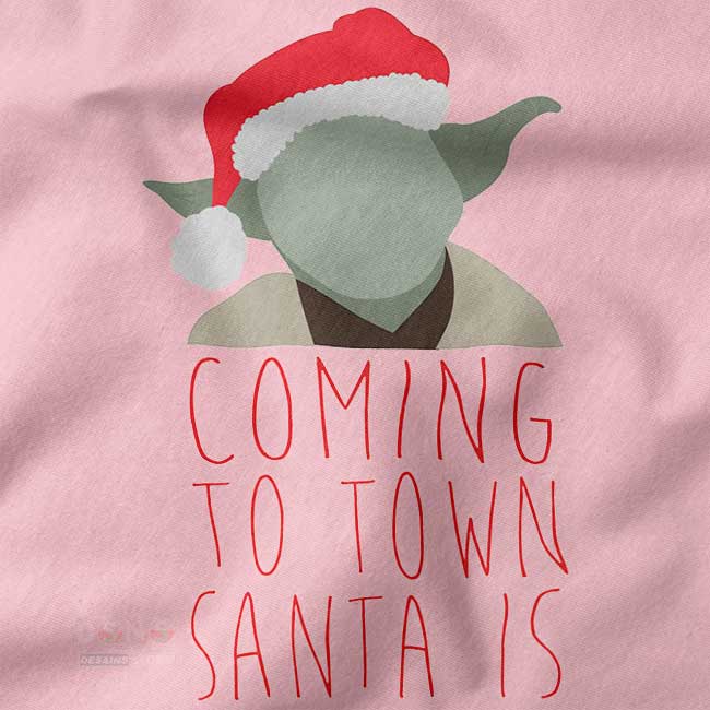 star wars yoda santa graphic tee
