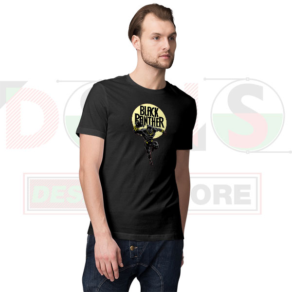Black Panther Civil War Art T-Shirt – Marvel Comic Style