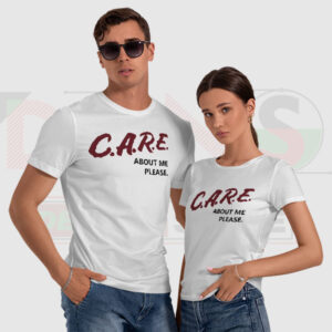 Care About Me Please T-Shirt – Emotional Streetwear Graphic