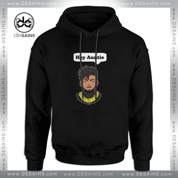 Cheap Graphic Hoodie Erik Killmonger Hey Auntie Black Panther