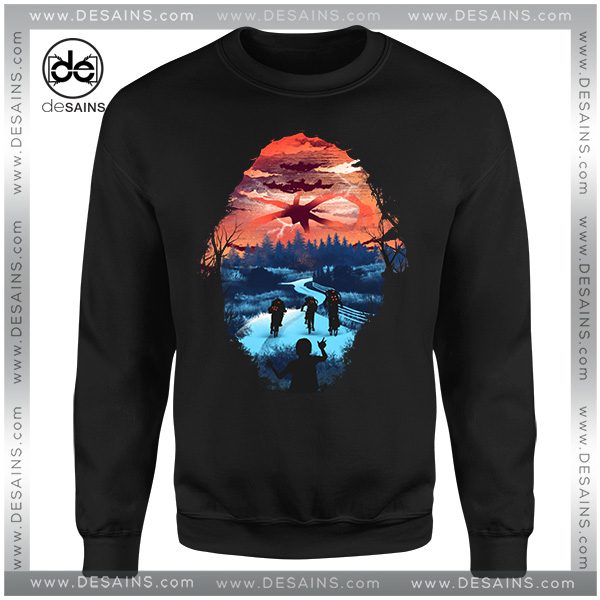 Cheap Graphic Sweatshirt Upside Down Stranger Things Poster