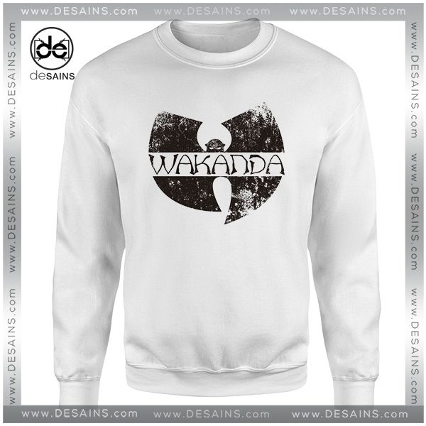 Cheap Graphic Sweatshirt Wakanda Wu Tang Clan Black Panther