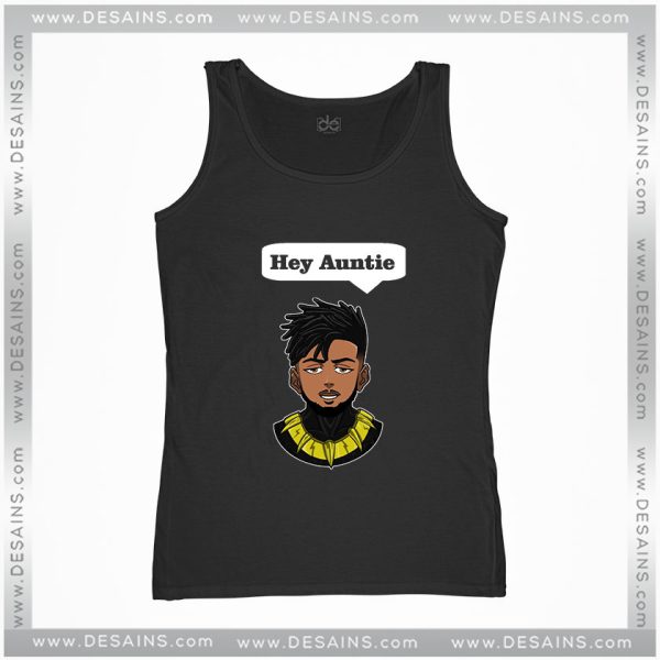 Cheap Graphic Tank Top Erik Killmonger Hey Auntie Black Panther