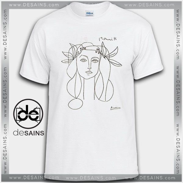 Cheap Graphic Tee Shirts Picasso Woman Francoise Gilot Sketch