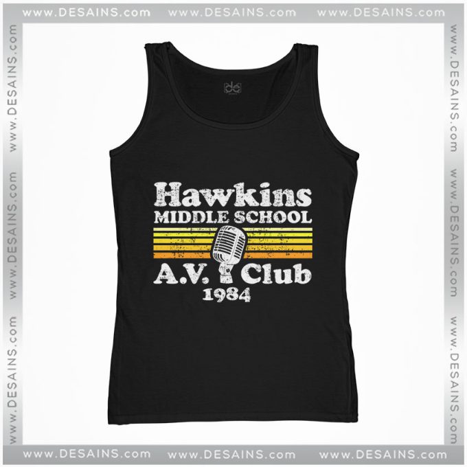 Cheap Tank Top Hawkins Middle School A.V. Club Stranger Things