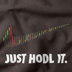 Funny crypto investor Just HODL It tee shirt design