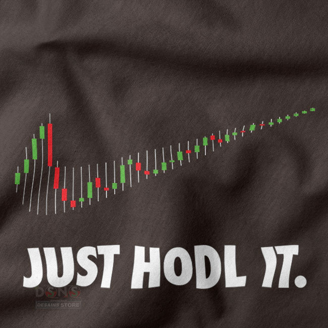 Funny crypto investor Just HODL It tee shirt design
