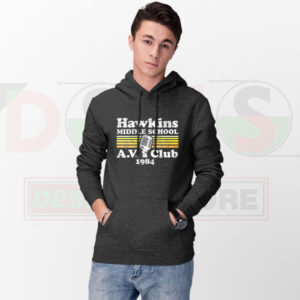 Hawkins Middle School A.V. Club Hoodie – Stranger Things Nostalgia
