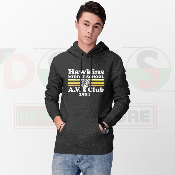 Hawkins Middle School A.V. Club Hoodie – Stranger Things Nostalgia
