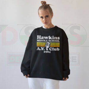 Hawkins Middle School A.V. Club Sweatshirt – Stranger Things Retro