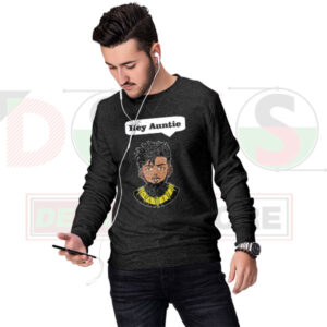 Hey Auntie Erik Killmonger Sweatshirt – Black Panther Iconic Quote