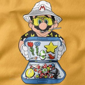 Mario-inspired graphic tee cozy style