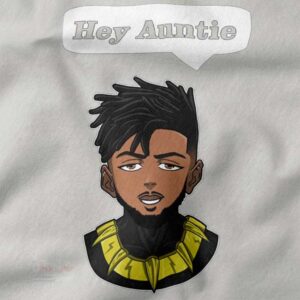 Marvel inspired Killmonger quote graphic hoodie