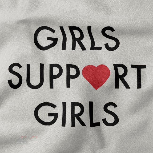 Positive message girls support girls streetwear tee