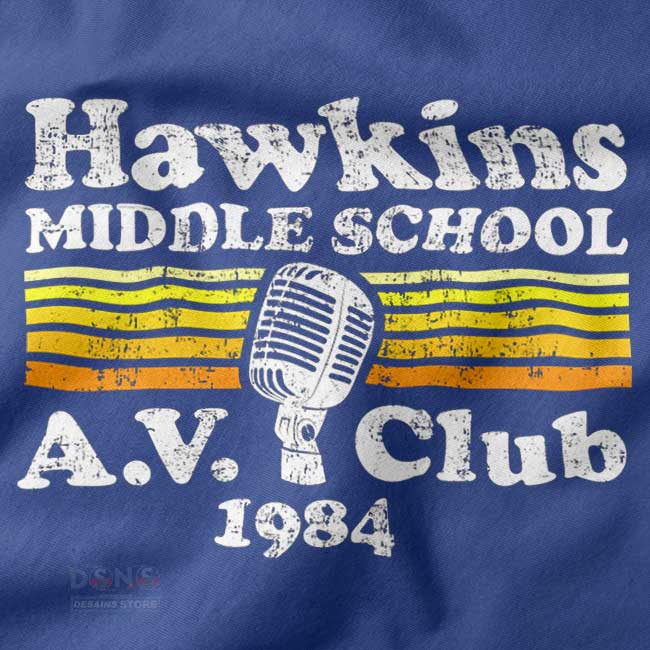 Retro Stranger Things A.V. Club graphic sweatshirt