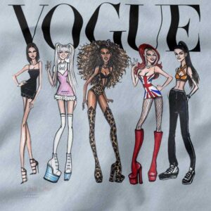 90s girl power Spice Girls tank design