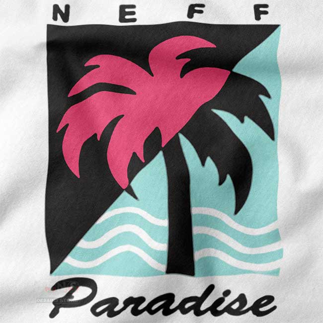 Affordable Neff Paradise aesthetic street style tee