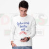 Baby Oil Inspired Graphic Sweatshirt – Cozy Parody Style