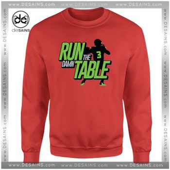 Cheap Graphic Sweatshirt Run the Damn Table Sweater On Sale