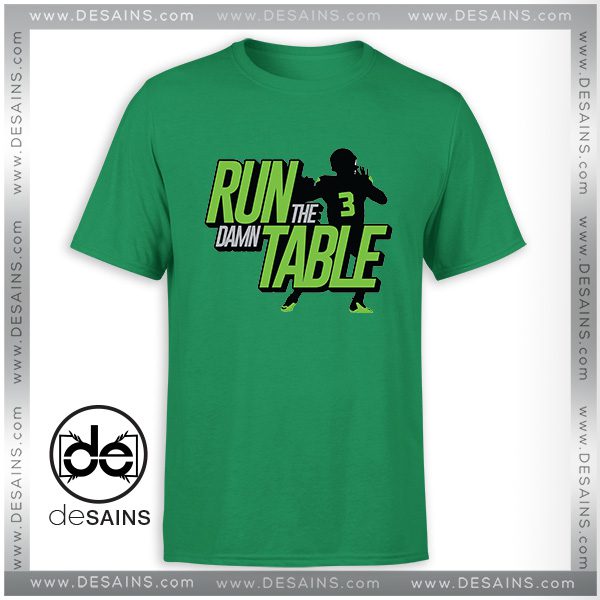 Cheap Graphic Tee Shirts Run the Damn Table Tshirt Size S-3XL