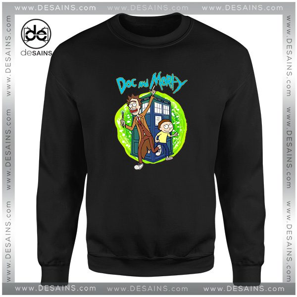 Cheap Sweatshirt Rick Morty and Doc