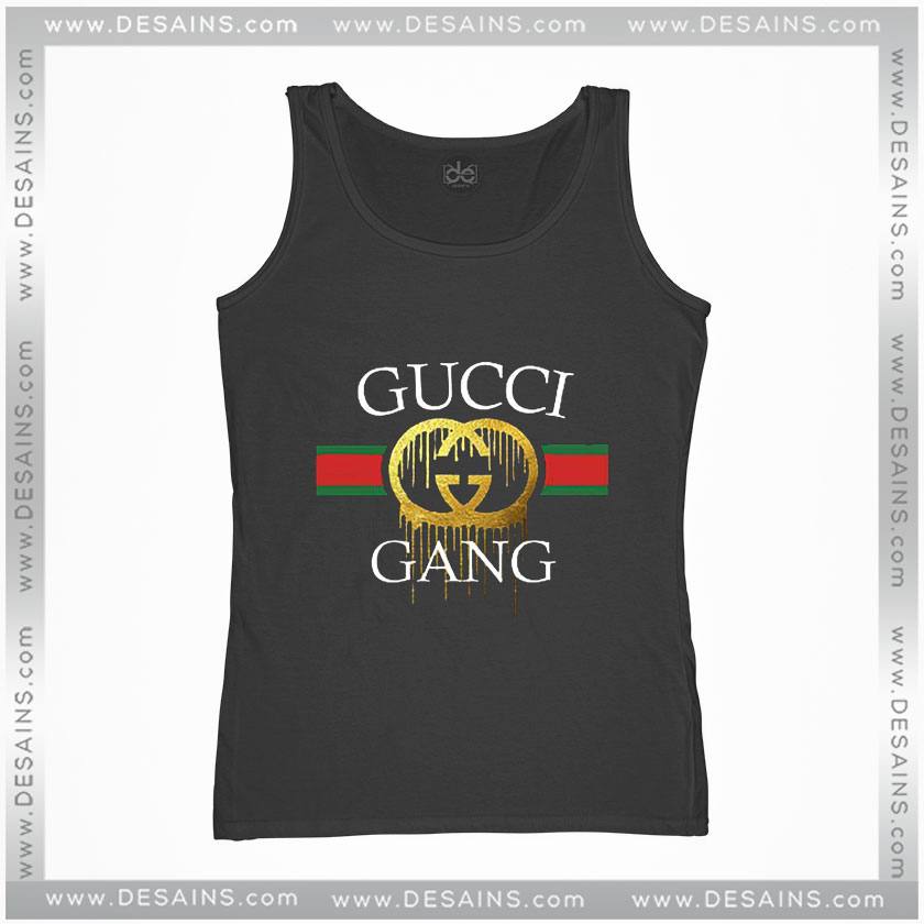 Cheap Tank Top Funny Logo Gucci Gang 