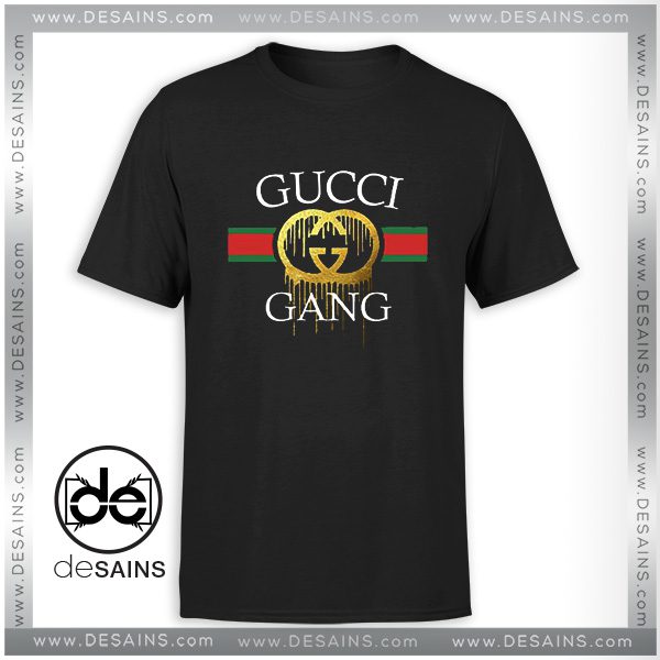 Cheap Tshirt Funny Logo Gucci Gang