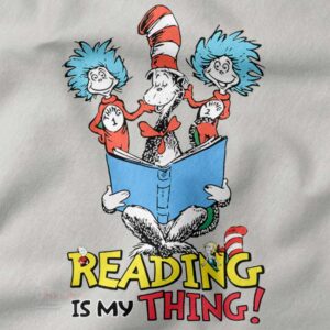 Cozy book lover graphic sweatshirt