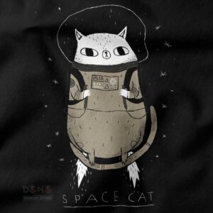 Cute galaxy cat adventure streetwear tee