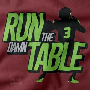 Football inspired Run The Damn Table graphic sweatshirt
