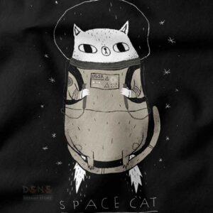Funny Space Cat Crewneck Sweatshirt – Cosmic Adventure Aesthetic