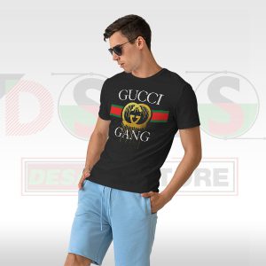 Limited Fan Art Merch Lil Pump Song T-shirt Gucci Gang