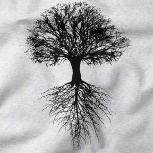 Minimal artistic Tree of Life crewneck